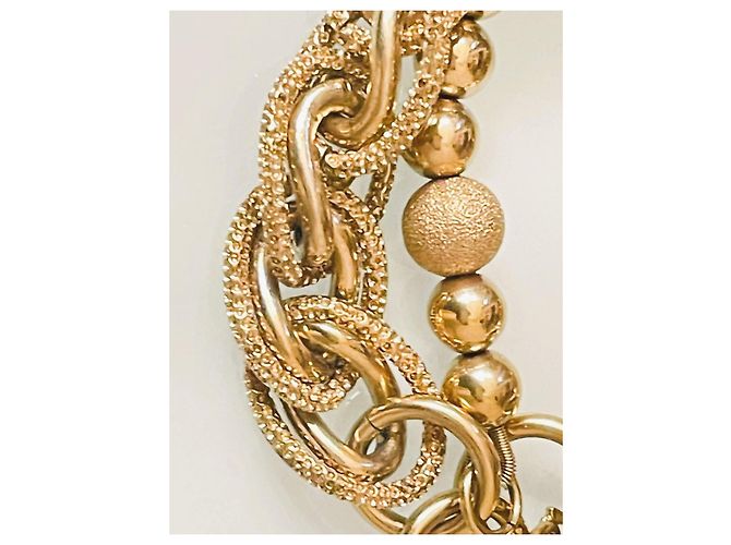 Magnifico bracciale DOLCE & GABBANA catena doppia dorato D'oro - vista 4