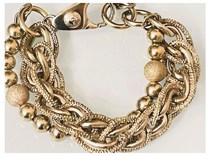 Magnifico bracciale DOLCE & GABBANA catena doppia dorato D'oro - vista 5