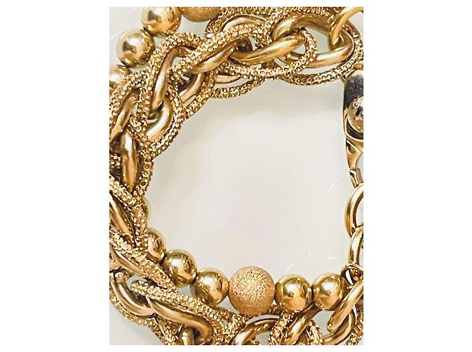 Magnifico bracciale DOLCE & GABBANA catena doppia dorato D'oro - vista 6