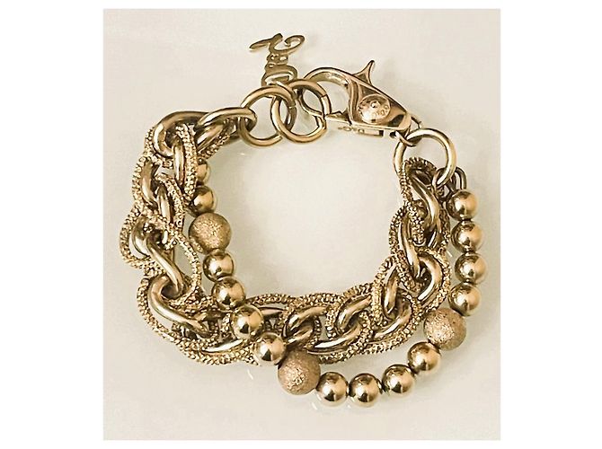 Magnifico bracciale DOLCE & GABBANA catena doppia dorato D'oro - vista 7