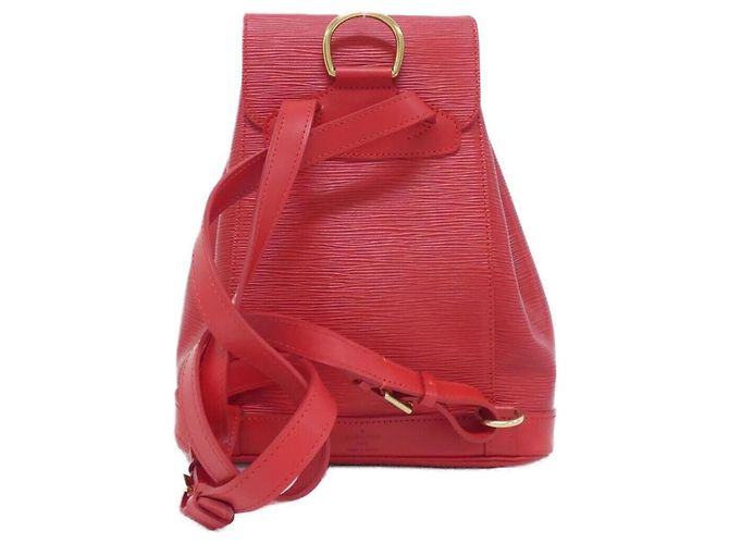 Louis Vuitton Epi Montsouris Rucksack Rot - Ansicht 2