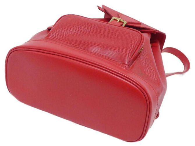Louis Vuitton Epi Montsouris Rucksack Rot - Ansicht 3