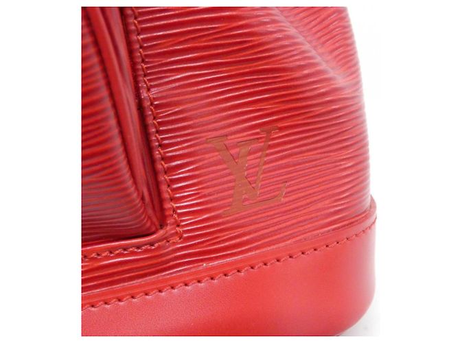 Louis Vuitton Epi Montsouris Rucksack Rot - Ansicht 4