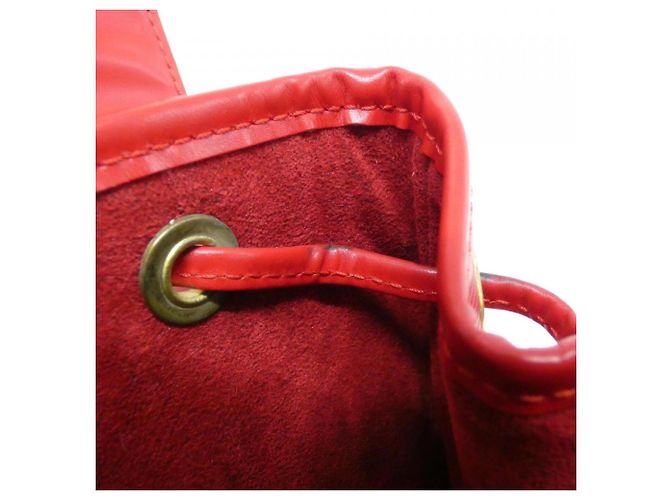Louis Vuitton Epi Montsouris Rucksack Rot - Ansicht 7
