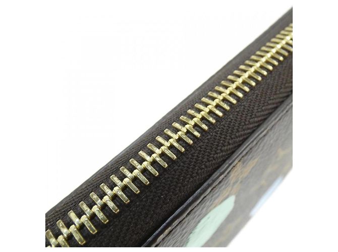 Cartera Zippy Monogram Louis Vuitton M81864 Castaño - vista 3