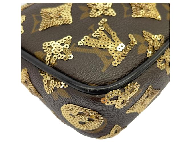 Pochette Accessoires Monogram Eclipse Louis Vuitton Dorado - vista 3