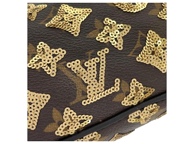 Pochette Accessoires Monogram Eclipse Louis Vuitton Dorado - vista 5