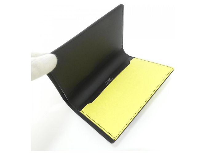 Hermès Hermes Manhattan Compact Wallet Golden Yellow - view 3