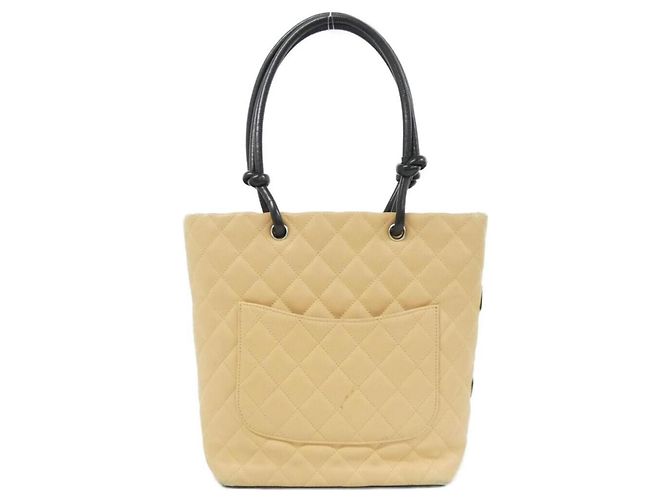 Borsa a mano Chanel Cambon Line Nero Beige - vista 2