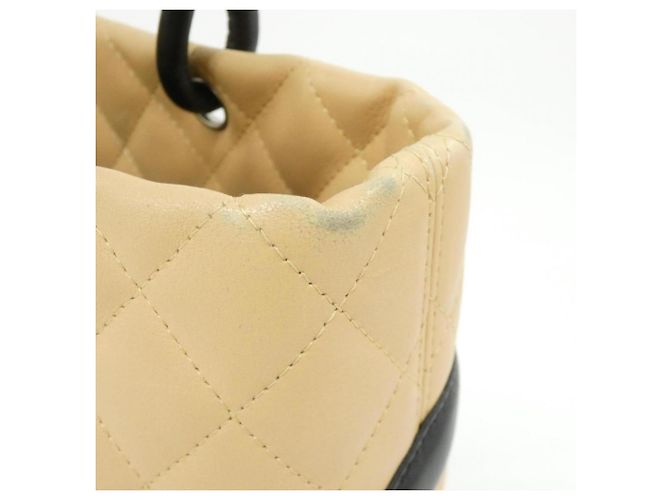 Borsa a mano Chanel Cambon Line Nero Beige - vista 4
