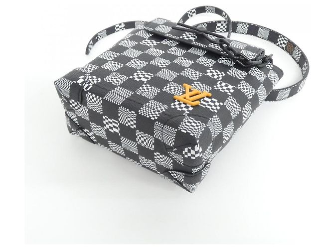 Borsa a Spalla Steamer XS Damier Distorted di Louis Vuitton Nero - vista 3