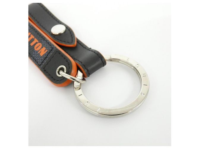 Louis Vuitton Damier Cobalt Keyring Black Silvery Blue - view 5
