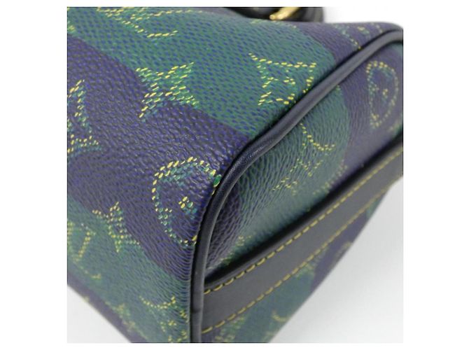 Boston Bag Keepall Bandoulière 25cm Monogram Heritage Louis Vuitton Blau - Ansicht 3