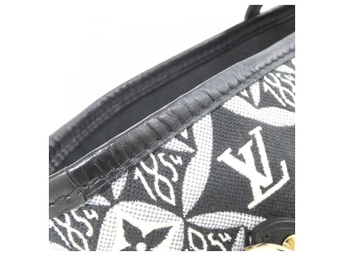 Borsa Neverfull MM Louis Vuitton SINCE1854 Grigio - vista 3