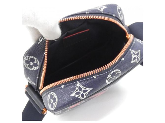 Borsa a Spalla Danube Monogram Ink di Louis Vuitton Blu - vista 5