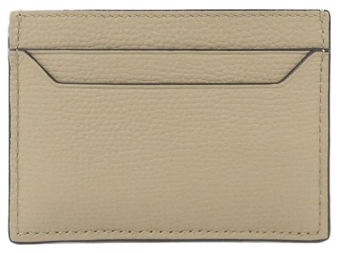 Tarjetero de piel de ternera Loewe Beige Arena - vista 2