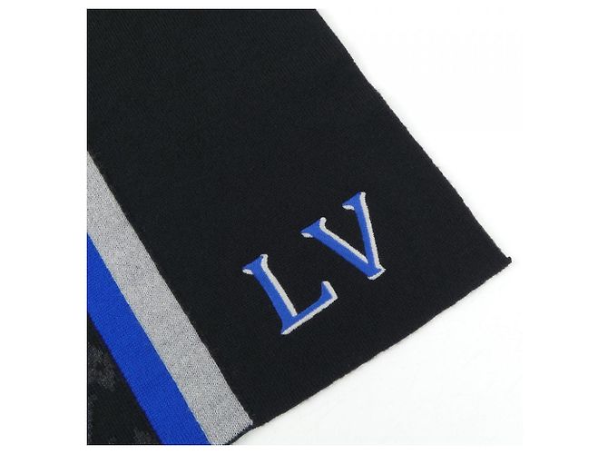 Schal aus schwarzer Wolle Louis Vuitton - Ansicht 2