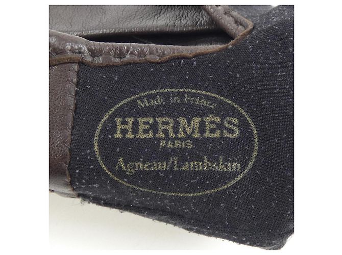 Herrenhandschuhe Hermès SOYA H005062G Braun - Ansicht 3