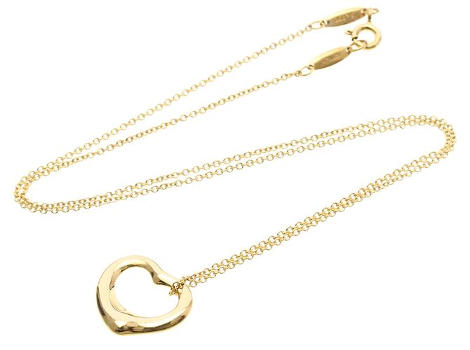 Tiffany & Co Collana Pendente Cuore Aperto Tiffany D'oro - vista 14