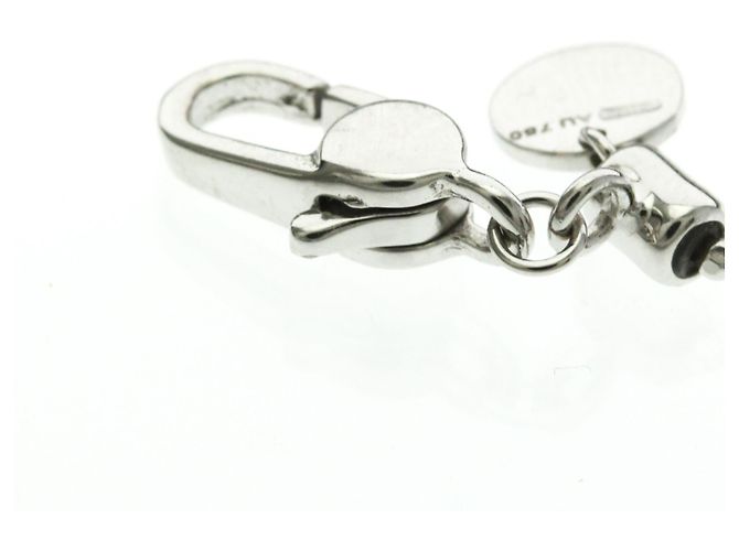Collana con diamante e targhetta Gucci Argento - vista 11
