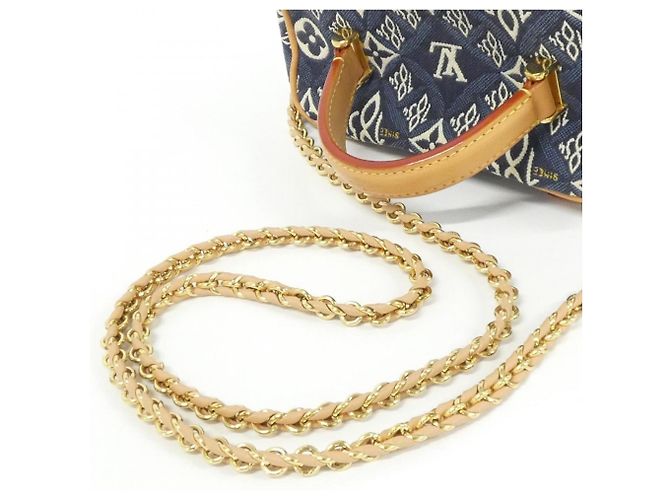 Borsa a mano Vanity Louis Vuitton SINCE1854 Blu - vista 8