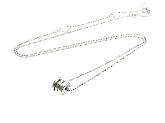 Bulgari Collar Péndulo Bvlgari B.zero1 en Oro Blanco de 18K Plata - vista 12