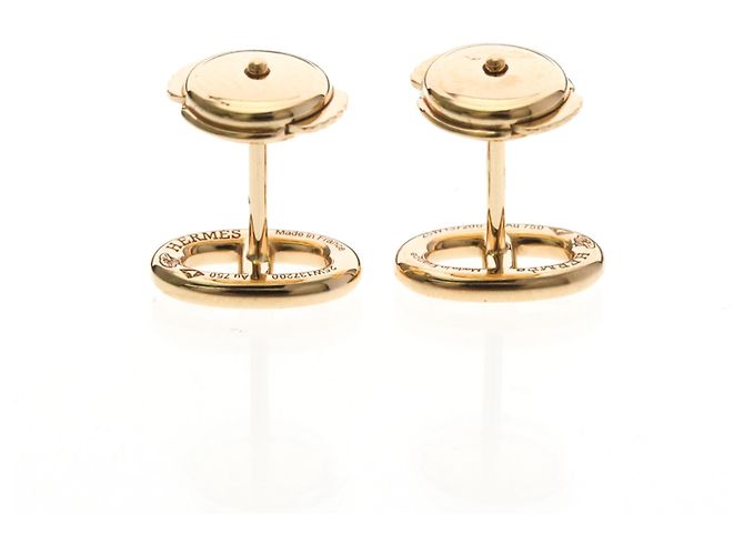 Orecchini a perno in oro rosa 18K Chaine d'Ancre di Hermès D'oro - vista 2