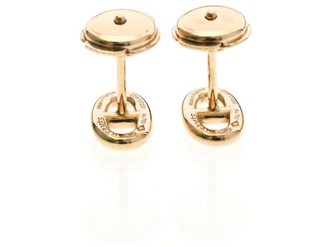 Orecchini a perno in oro rosa 18K Chaine d'Ancre di Hermès D'oro - vista 3