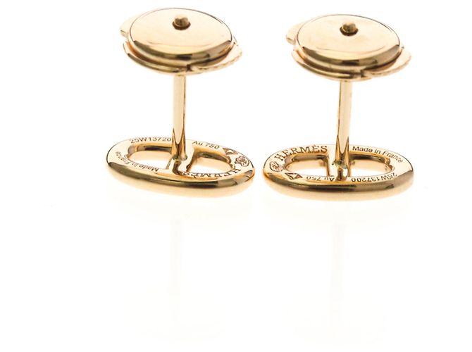 Orecchini a perno in oro rosa 18K Chaine d'Ancre di Hermès D'oro - vista 4