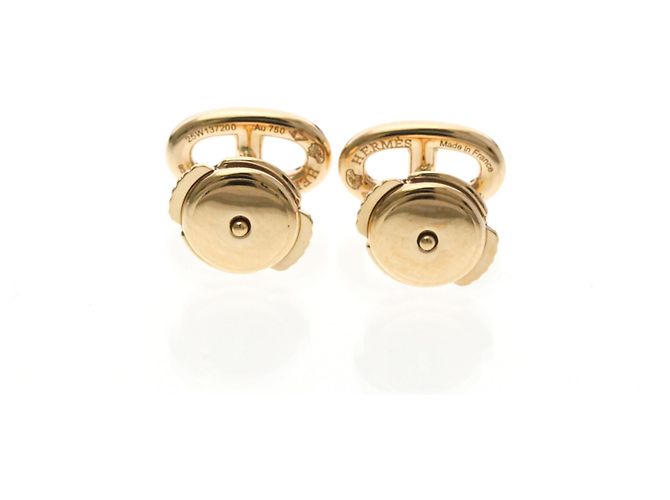 Orecchini a perno in oro rosa 18K Chaine d'Ancre di Hermès D'oro - vista 5