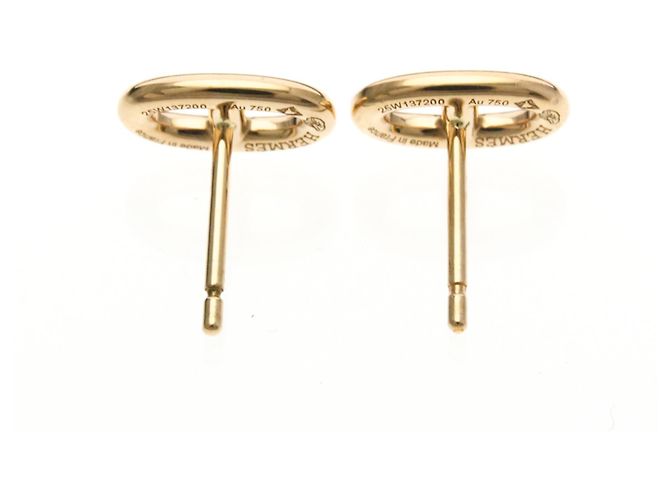 Orecchini a perno in oro rosa 18K Chaine d'Ancre di Hermès D'oro - vista 6
