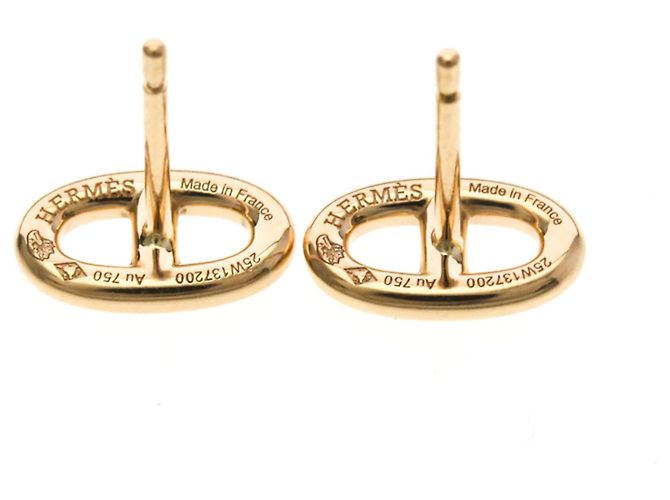 Orecchini a perno in oro rosa 18K Chaine d'Ancre di Hermès D'oro - vista 9