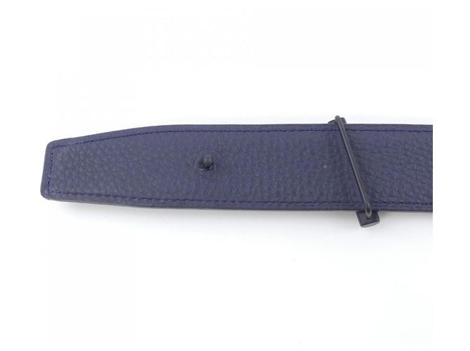 Hermès Yachting 32mm Wendegürtel Schwarz Marineblau - Ansicht 3