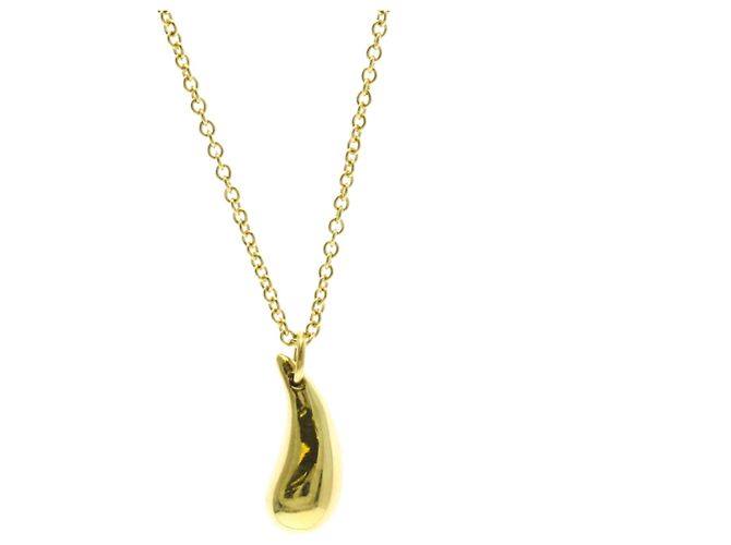 Elsa Peretti Tiffany & Co Collana Pendente Goccia Tiffany in Oro Giallo 18K D'oro - vista 2
