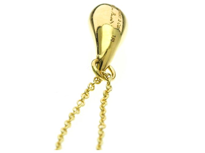 Elsa Peretti Tiffany & Co Collana Pendente Goccia Tiffany in Oro Giallo 18K D'oro - vista 6