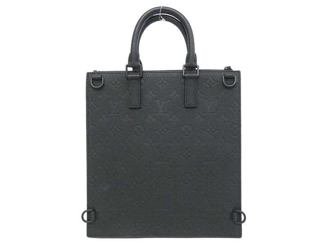 Borsa Messenger Sac Plat in Taurillon Monogram Louis Vuitton Nero - vista 2