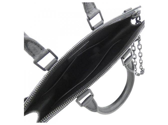Borsa Messenger Sac Plat in Taurillon Monogram Louis Vuitton Nero - vista 6