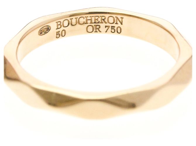 Boucheron Facettierter Diamantring aus Roségold Golden - Ansicht 6