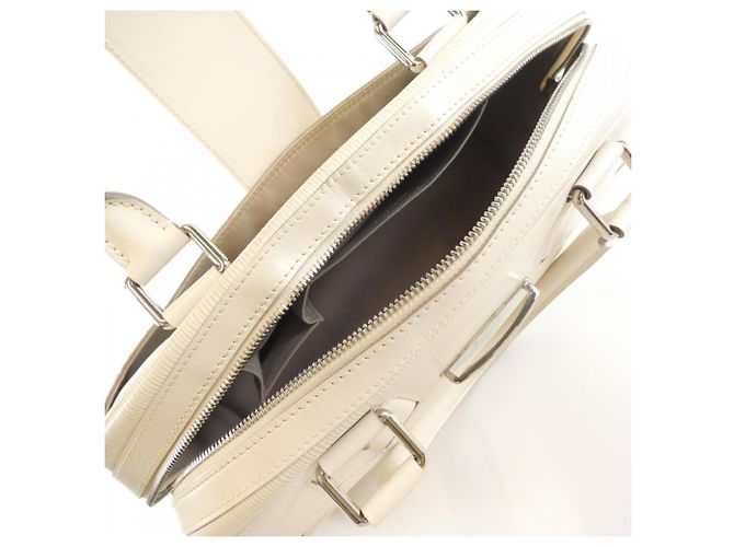 Borsa Louis Vuitton Epi Bowling Montaigne GM Bianco sporco - vista 10