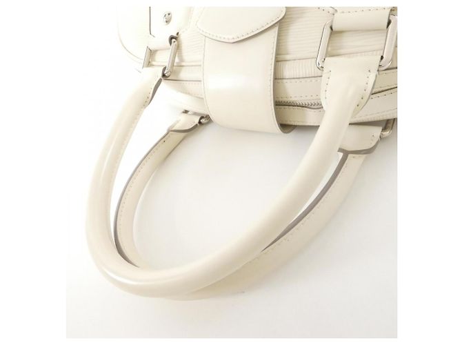 Borsa Louis Vuitton Epi Bowling Montaigne GM Bianco sporco - vista 8