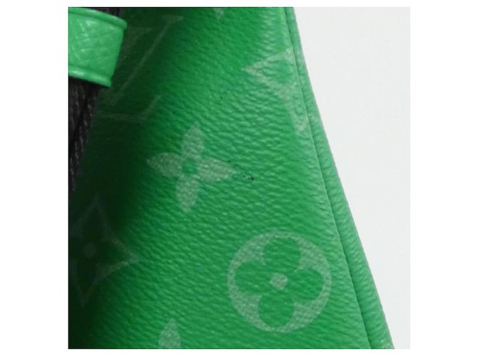 Borsa Louis Vuitton Taiga Rama Duo Slingback Verde chiaro - vista 5