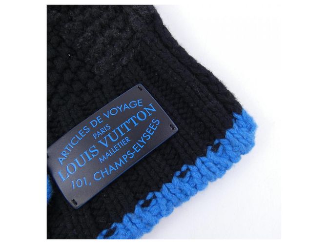 Cashmere-Schal von Louis Vuitton Braun Schwarz - Ansicht 2