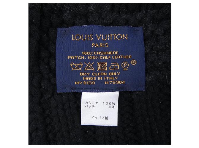 Cashmere-Schal von Louis Vuitton Braun Schwarz - Ansicht 3