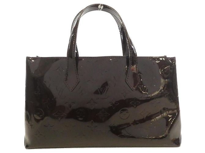 Borsa Louis Vuitton Vernis Wilshire PM Bordò - vista 2