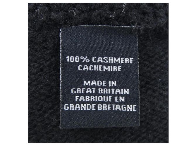 Chanel Cashmere- und Seidengriffe Schwarz Weiß - Ansicht 3