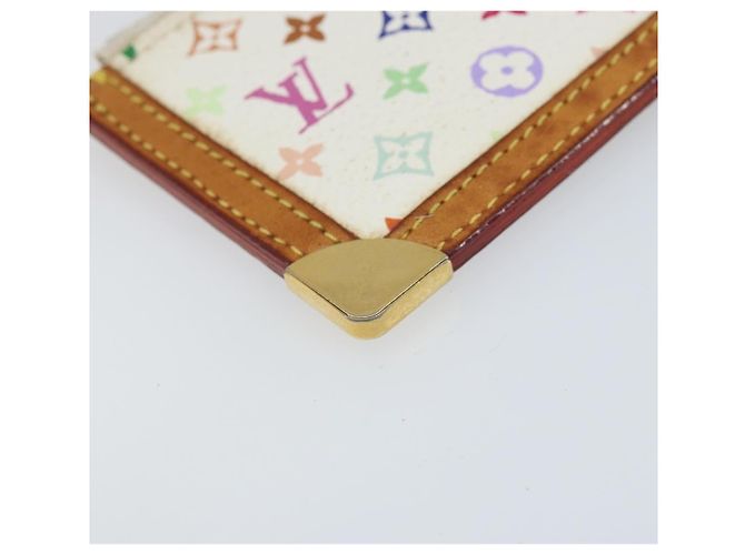 LOUIS VUITTON Monogramm Multicolor Pochette Cles Tasche Weiß M92655 Auth LNZ175 - Ansicht 16