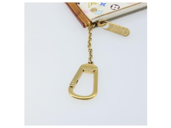 LOUIS VUITTON Monogramm Multicolor Pochette Cles Tasche Weiß M92655 Auth LNZ175 - Ansicht 8