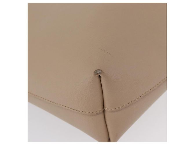 Saint Laurent Tote Bag aus Leder 2 in 1 beige gold Auth BA10070 Golden - Ansicht 10