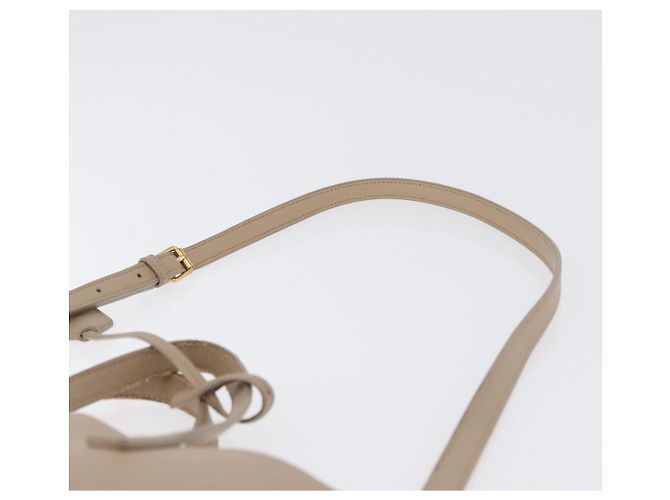 Saint Laurent Tote Bag aus Leder 2 in 1 beige gold Auth BA10070 Golden - Ansicht 14