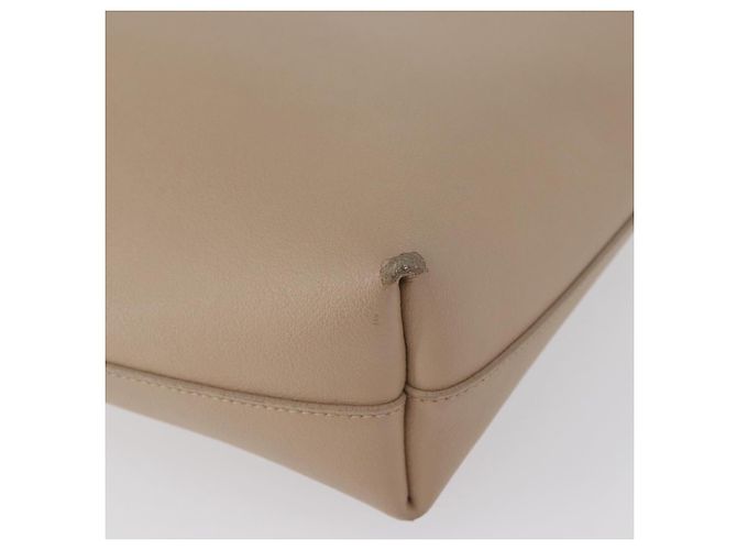 Saint Laurent Tote Bag aus Leder 2 in 1 beige gold Auth BA10070 Golden - Ansicht 17